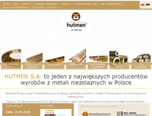 Tablet Screenshot of hutmen.pl